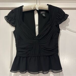 Adrianna Papell Boutique Black Women's Top